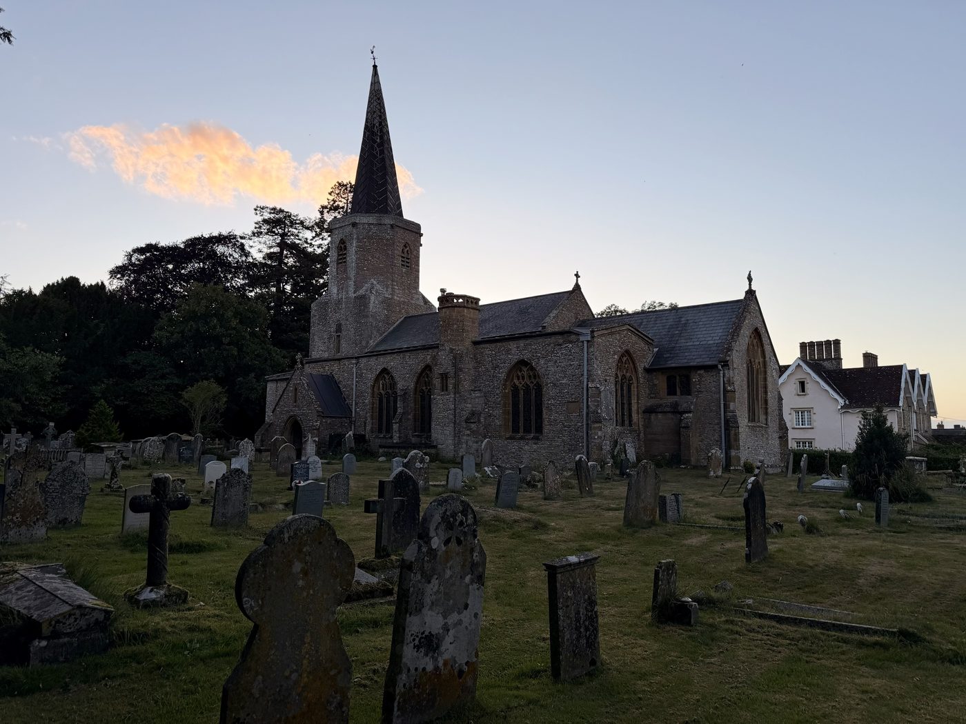 The church of St Andrew and St Mary at Pitminster, from the south-east